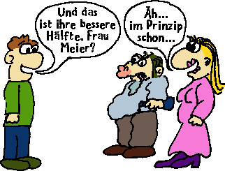 Frau Meier unterwegs mit ihrer nicht gerade besseren Hlfte