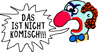 Unkomischer Clown