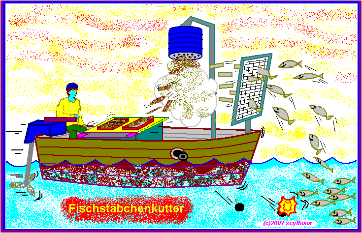 Fischstäbchenfertigfangboot