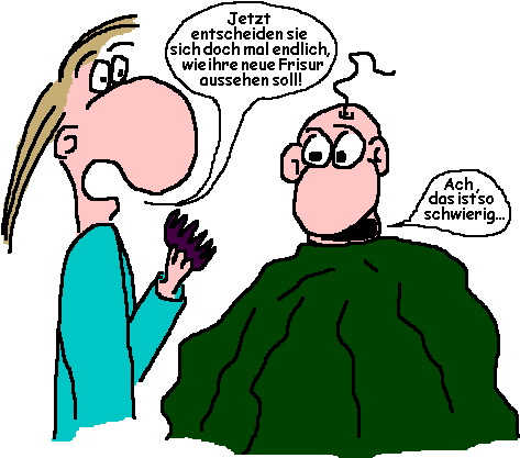 Beim Friseur