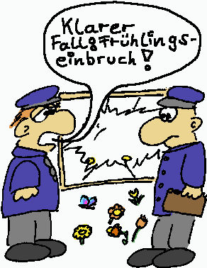 Frhlingseinbruch im Kaufladen