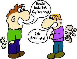 Flatulieren zum Gefurztag