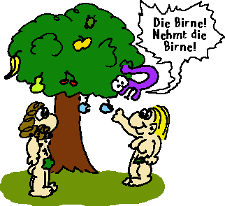 iApfel statt Paradiesbirne