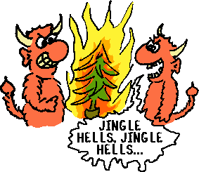 Höllische Weihnachten mit Jingle Hells unterm Flammenbaum