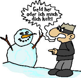 Schneemann kaltmachen