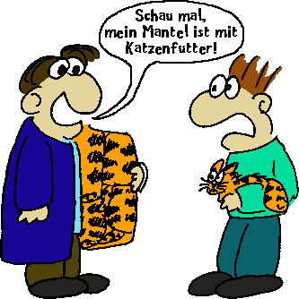 Katzenfellfuttermantel