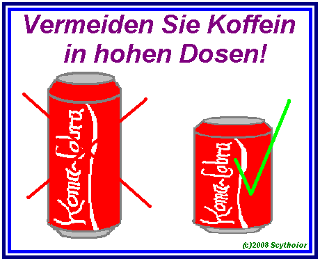 Koffein in hohen und in niedrigen Dosen