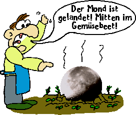 Mondlandung im Gemsebeet