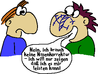 Nasenkorrekturschminke