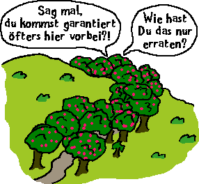 Verrterischer Baumwuchs