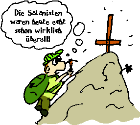 Umgedrehtes Gipfelkreuz