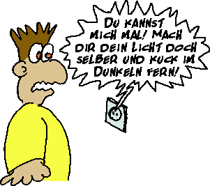 Die Beleidigung aus der Steckdose