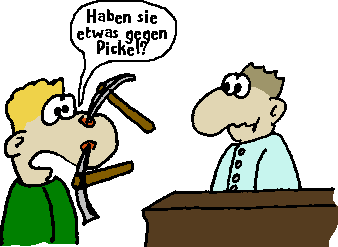 Mit Pickel und Meisel