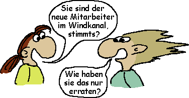 Windkanalarbeiter