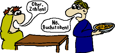 Buchstabensuppe zahlen